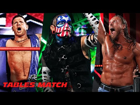 The Most THRILLING Tables Matches in TNA History! | Angle vs. Styles, Hardy vs. Raven and MORE!