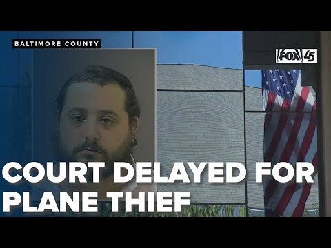 Mental health concerns delay court proceedings for accused Baltimore County plane thief