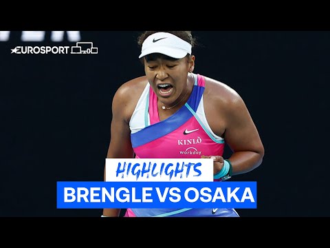 A super second set! Osaka is through after beating Brengle at the Australian Open | Eurosport Tennis