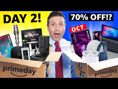 Top 50 October Amazon Prime Day 2024 Deals (DAY 2!) 🔥 UPDATED HOURLY!!