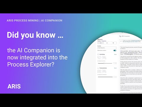 Unlock instant AI insights to transform your data analysis | ARIS AI Companion in Process Explorer