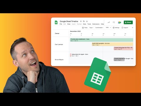 New Google Sheets Timeline Feature