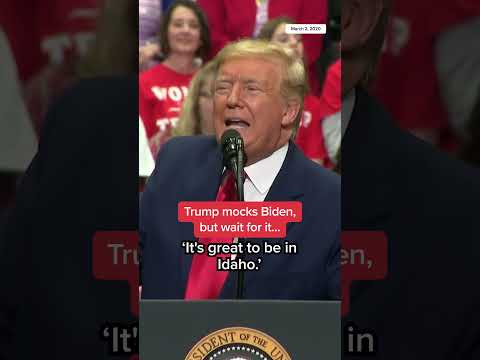 Trump mocks Biden, but wait for it..