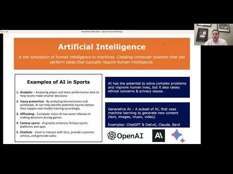 Discover the Future of Sport Technology and Generative AI - Virtual Sample Class