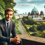 High-resolution image showing a British politician relaxing in a serene environment in Berlin, symbolizing the strengthening of relations with the European Union. The scene includes a landscape of Berlin's beautiful architecture and greenery, exemplifying both cultural and environmental harmonies. The politician can be a middle-aged, Caucasian male dressed in a formal suit, sitting relaxed on a park bench with a friendly expression on his face as he overlooks the cityscape.