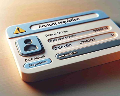 A realistic, high-definition image depicting the concept of an age requirement for account creation. This should include an online signup form with clear fields requesting personal information, including date of birth. The form has a highlighted section indicating the age requirement, possibly in the form of a warning text or an information icon. There could also be a caution symbol or an exclamation mark to emphasize the importance of the age requirement. The colors of the form should be soft and easy on the eyes, and don't feature any specific branding.