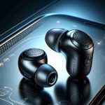 Detail-rich, high-definition image showcasing the most recent advancements in true wireless earbuds. The image should highlight the elegant design, compact and sleek form factor of the earbuds. Each earbud should appear to be free-standing, meaning they are not physically connected by a wire or cord. The earbuds can be envisioned in a high-tech environment, with subtle hints of cutting-edge technology such as touch controls, advanced pairing features, noise cancellation capabilities, and outstanding audio quality.