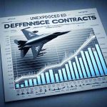 Generate a realistic, HD image displaying an unexpected increase in defense contracts for a fictional aerospace manufacturer named 'Astra'. Show this upsurge as a dramatic upward trend on a professional-grade line chart or bar graph, complete with titles, labels, axes, and footnotes. The graph should be placed on a sharp, clean background with aeronautical symbols subtly incorporated and the logo of 'Astra' prominently featured.