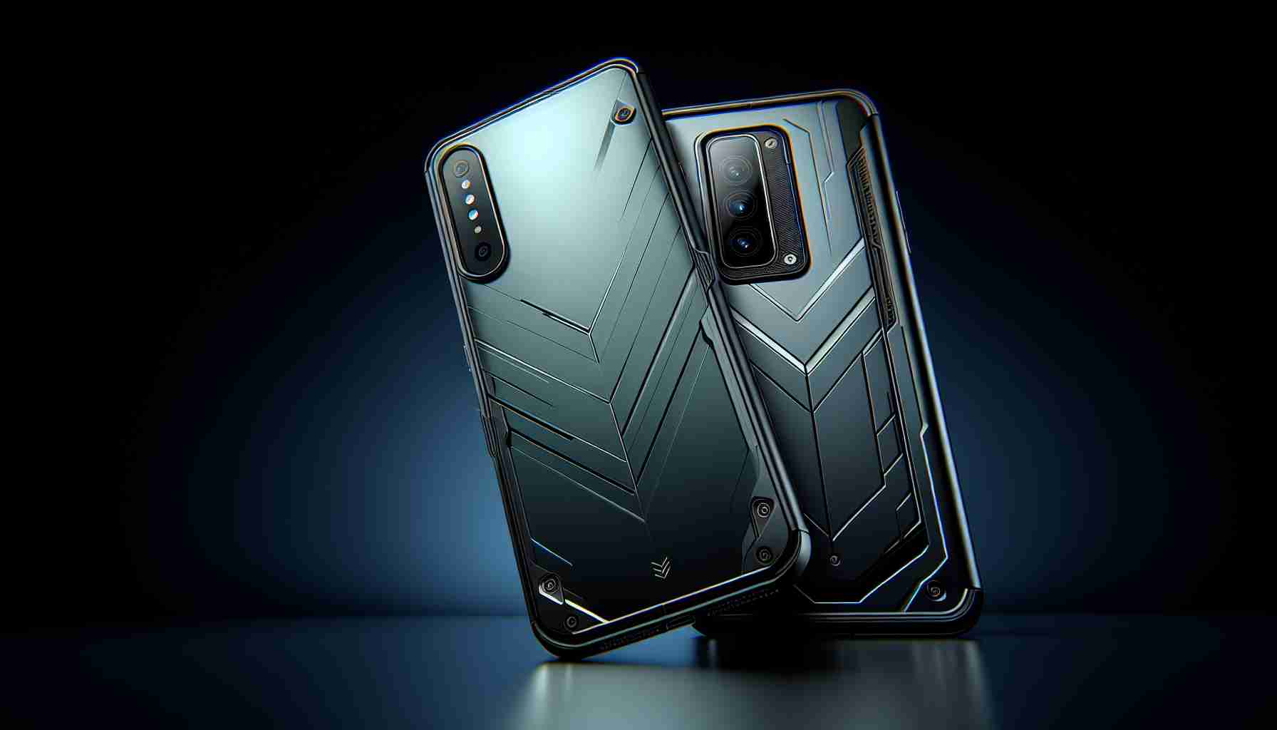 An image depicting a sleek, futuristic and premium-grade smartphone case. The case is precisely fitted for a high-end, state-of-art smartphone and designed with cutting-edge reinforcement for enhanced grip and protection. The case boasts a stylish and sophisticated look with maximum durability, and it complements the beauty of the device.