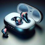 Generate a high-definition, realistic image that showcases the latest technology in wireless earbuds. The earbuds are designed with a perfect balance of style and function. The style aspect is represented by a sleek, minimalist design, possibly coming in striking colors, with smooth edges and a glossy finish. The functional aspect is represented by small, compact size for easy portability, intuitive touch controls, and perhaps a LED indicator for battery status. The earbuds might also be shown next to a compact charging case, symbolizing the convenience of on-the-go charging.